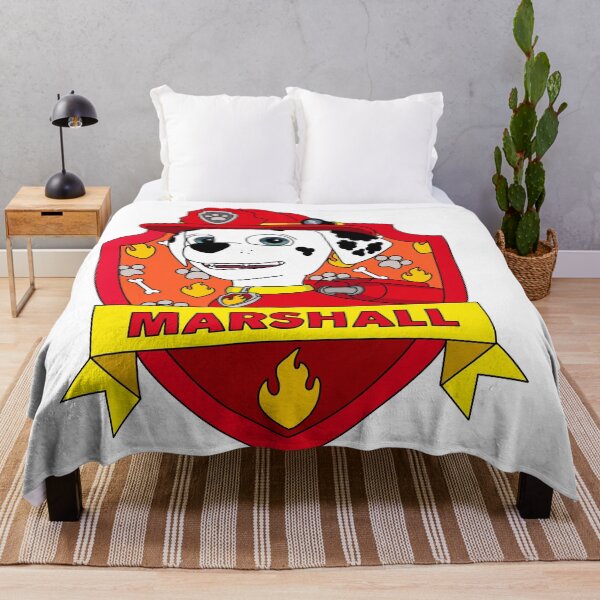 Marshall Badge Throw Blanket
