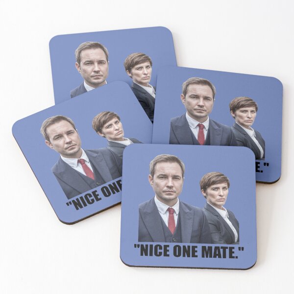 Item preview, Line of Duty - "Nice One Mate." Kate Fleming and Steve Arnott designed and sold by Tom Newberry.