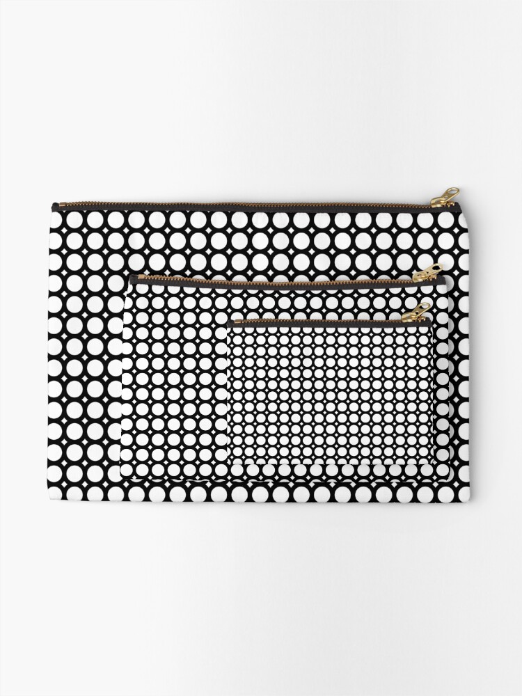 Thumbnail 2 of 4, Zipper Pouch, O CIRCLE | Small pattern designed and sold by Cevil.