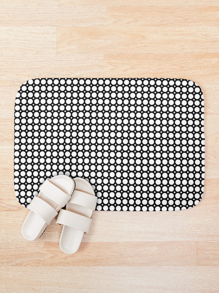 Thumbnail 1 of 6, Bath Mat, O CIRCLE | Small pattern designed and sold by Cevil.
