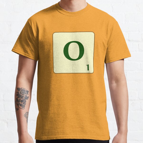 Ficha de Scrabble de la O de 1 punto Camiseta clásica