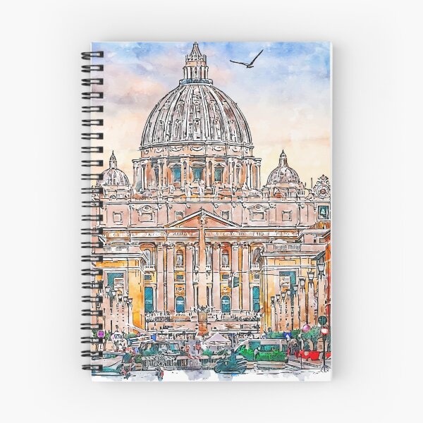 Item preview, Vatican in Rome Italy Watercolor designed and sold by VerboShop.