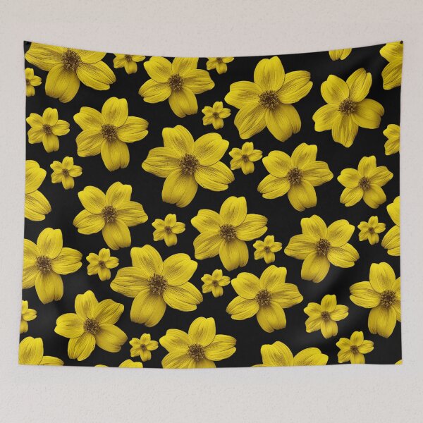 Item preview, garden flower pattern, nature pattern boho style, beautiful hippie pattern designed and sold by Kirei-Lily.