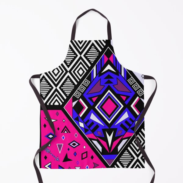 Item preview, patchwork Boho ethno blue pink rhombus symbol graphics designed and sold by anzhelikamilisa.