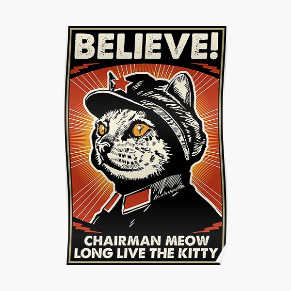 Meow Posters for Sale | Redbubble