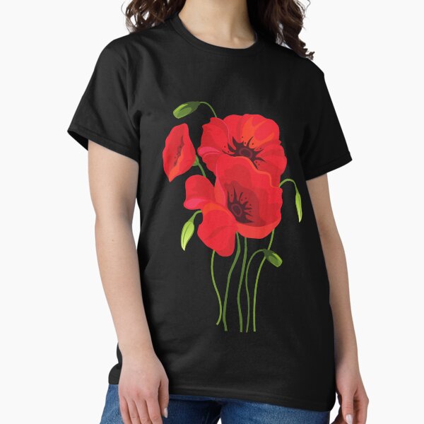 Item preview, Red poppies designed and sold by Floralsharry.