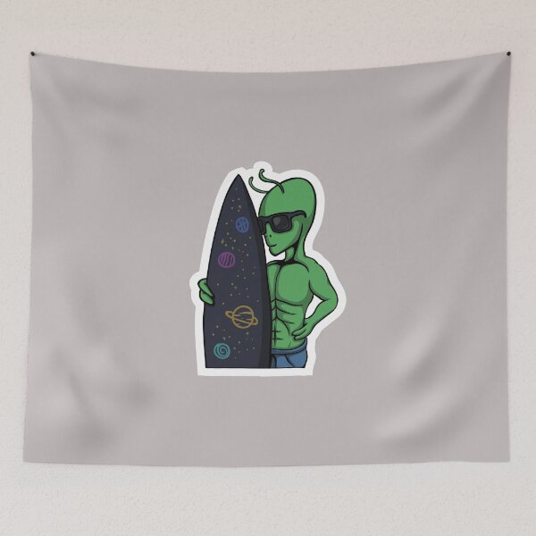 Item preview, Alien surfer designed and sold by Delicarte.