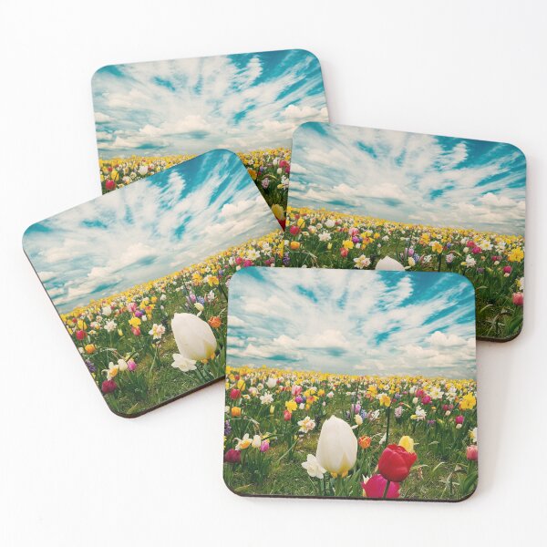 Item preview, Vintage tulip flower field in spring The Netherlands designed and sold by felinefeelings.