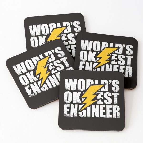 Item preview, worlds okayest engineer funny electrical engineering humor  designed and sold by Majesticoo.