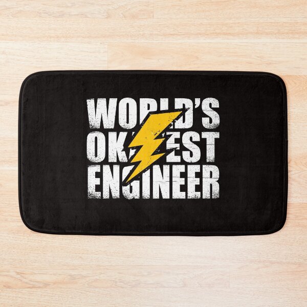 Item preview, worlds okayest engineer funny electrical engineering humor  designed and sold by Majesticoo.