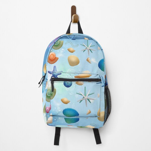 Item preview, BLUE MARINE SHELL FISH AQUA ABSTRACT PATTERN designed and sold by samArtline.