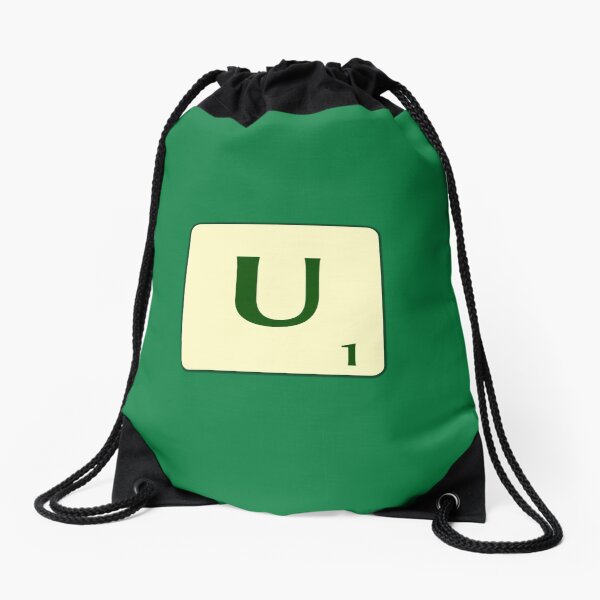Ficha de Scrabble de la U de 1 punto Mochila saco