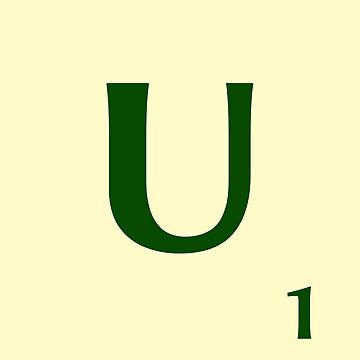 Imagen de la obra Ficha de Scrabble de la U de 1 punto de fgrdisseny