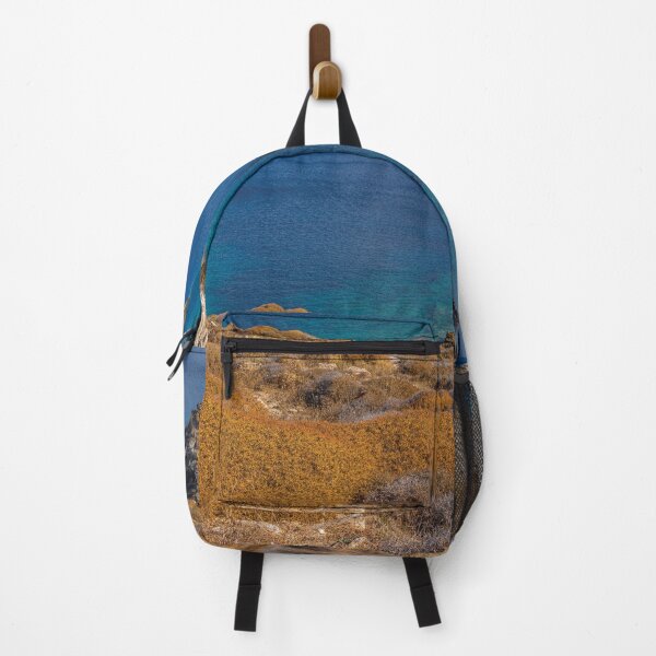 Item preview, Yellow Dried Plants and Blue Sea - Paros Island, Greece designed and sold by JarbasVisuals.