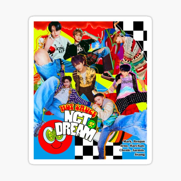 "NCT DREAM "Hot Sauce"" Sticker for Sale by lovelyday Redbubble