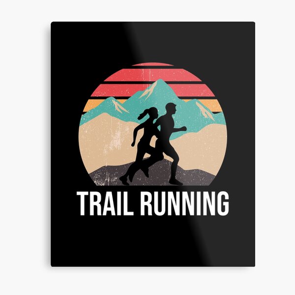 Trail Running Metal Print