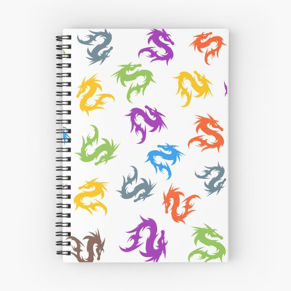 Item preview, WHIMSICAL COLORFUL CHINESE DRAGON LOVERS PATTERN  designed and sold by samArtline.
