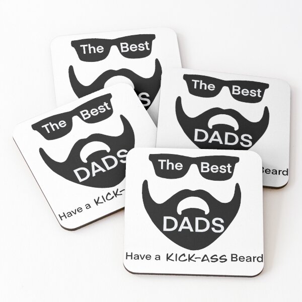 Item preview, The Best Dads Have A Kick-Ass Beard! designed and sold by MammaPanda.