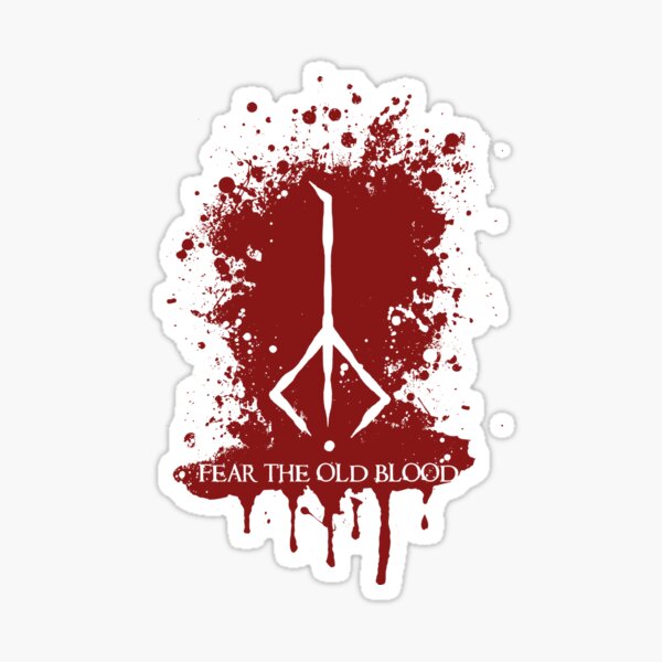 Hunter Symbol Bloodborne Caryll Rune Sticker By Zachholmbergart   St,small,507x507 Pad,600x600,f8f8f8 