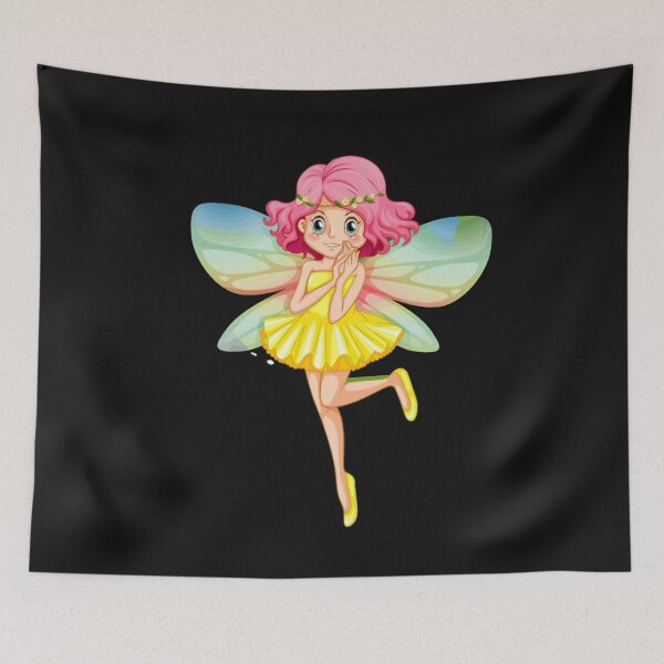 Item preview, Kids print, yellow fairy designed and sold by thekidsprint.