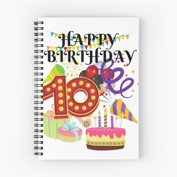 Item preview, HAPPY BIRTHDAY, PARTY SCENE, CELEBRATION, HAPPY 10th BIRTHDAY designed and sold by R B Chrystal.