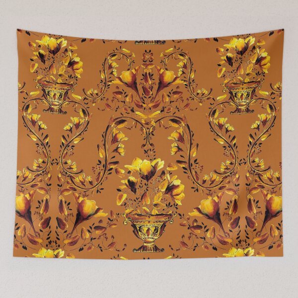Item preview, Flowers, cup and gold designed and sold by WzoryOzdobne.