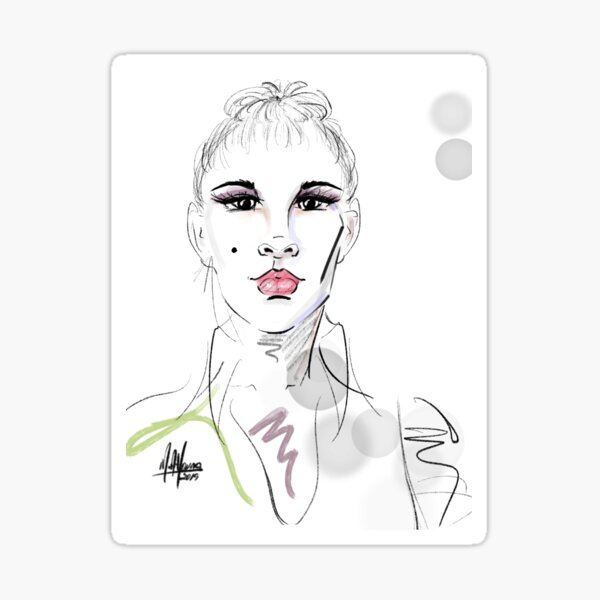 Fashionably Confident Sticker