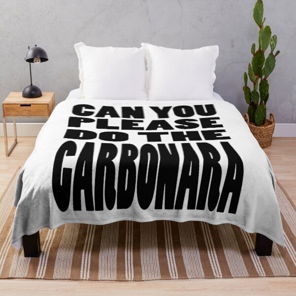Item preview, CAN YOU PLEASE DO THE CARBONARA | Gaming geeky typography designed and sold by Cevil.