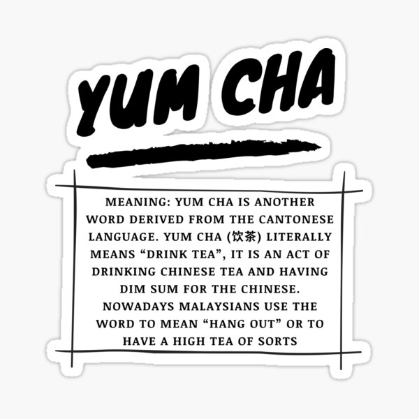 Yum Cha Stickers Redbubble