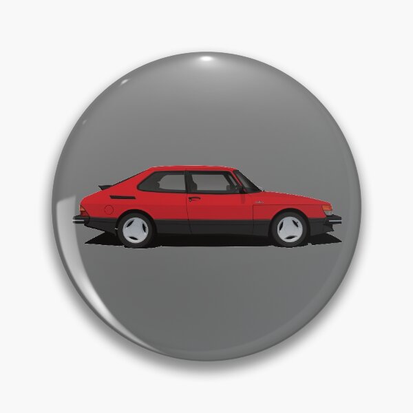 Item preview, Saab 900 Turbo Aero - red - illustration designed and sold by knappidesign.