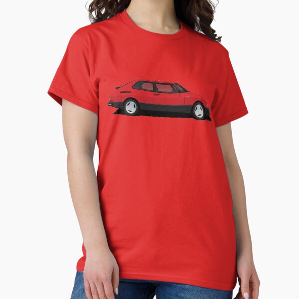 Vista previa del artículo con la obra «Saab 900 Turbo Aero - rojo - ilustración», diseñado y vendido por knappidesign.
