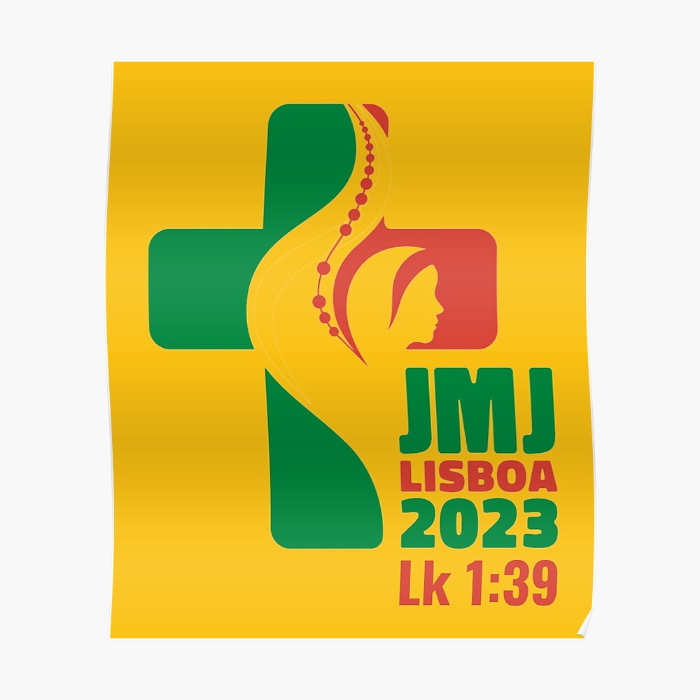 Gmg World Youth Day Lisbon 23 Official Logo Jmj Lisboa 23 Sticker For Sale By Admg Redbubble