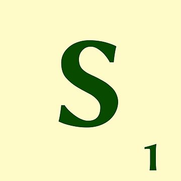 Imagen de la obra Ficha de Scrabble de la S de 1 punto de fgrdisseny