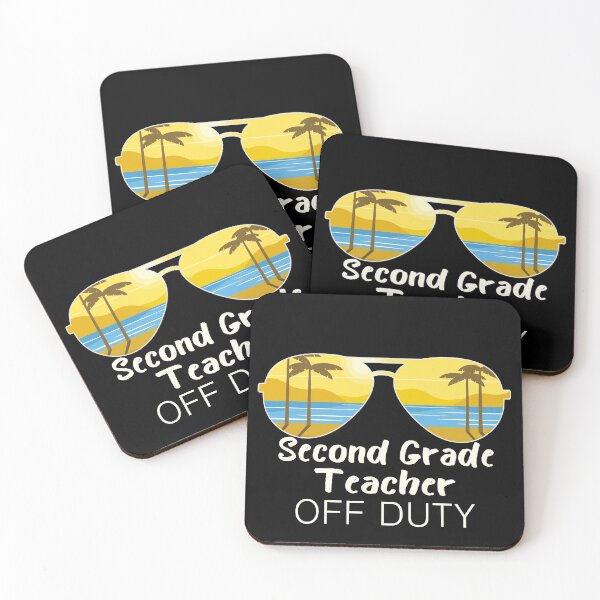 Item preview, Second Grade Teacher Off Duty Sunglasses Beach Sunset Gift T-Shirt designed and sold by colortrends.