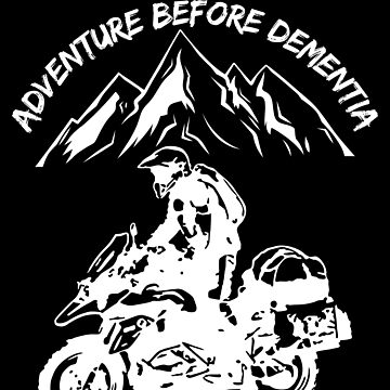 Artwork thumbnail, Adventure Before Dementia Funny Mountain Adventure Motorcycle by Vrabis
