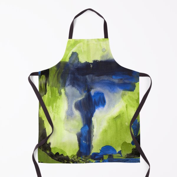 Item preview, Window Abstract Apple Green & Blue designed and sold by Niina  Niskanen.