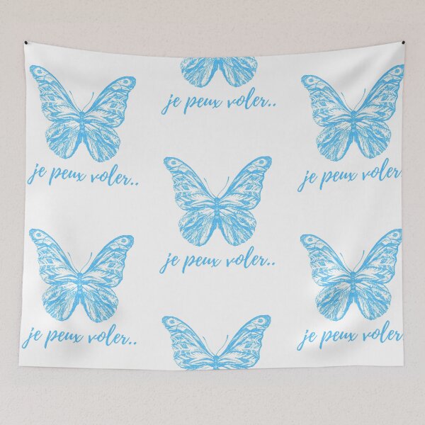 Item preview, I can fly - popular french quotes lovers theme gifts (light blue) designed and sold by RebelliousRosee.
