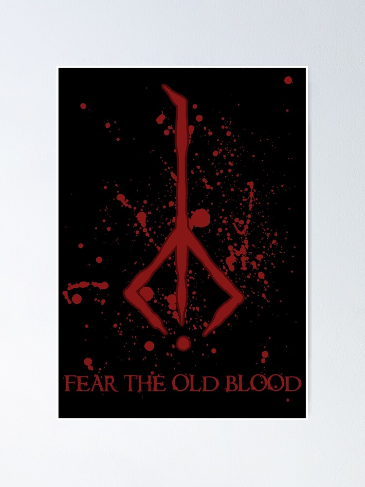 Hunter Symbol Bloodborne Caryll Rune Poster By Zachholmbergart   Fposter,small,wall Texture,product,750x1000 