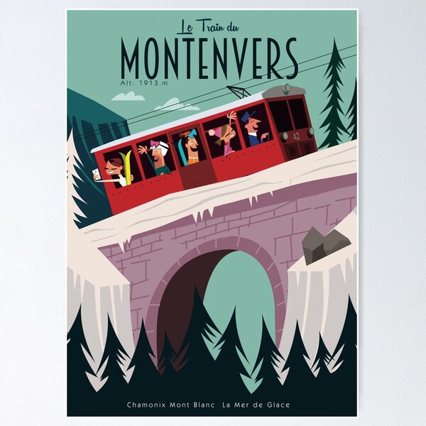 Aperçu de l'œuvre Affiche du Montenvers créée et vendue par GAGodel.