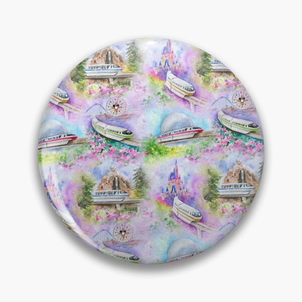 Item preview, Watercolor WDW Monorail designed and sold by Rainbows Galore.
