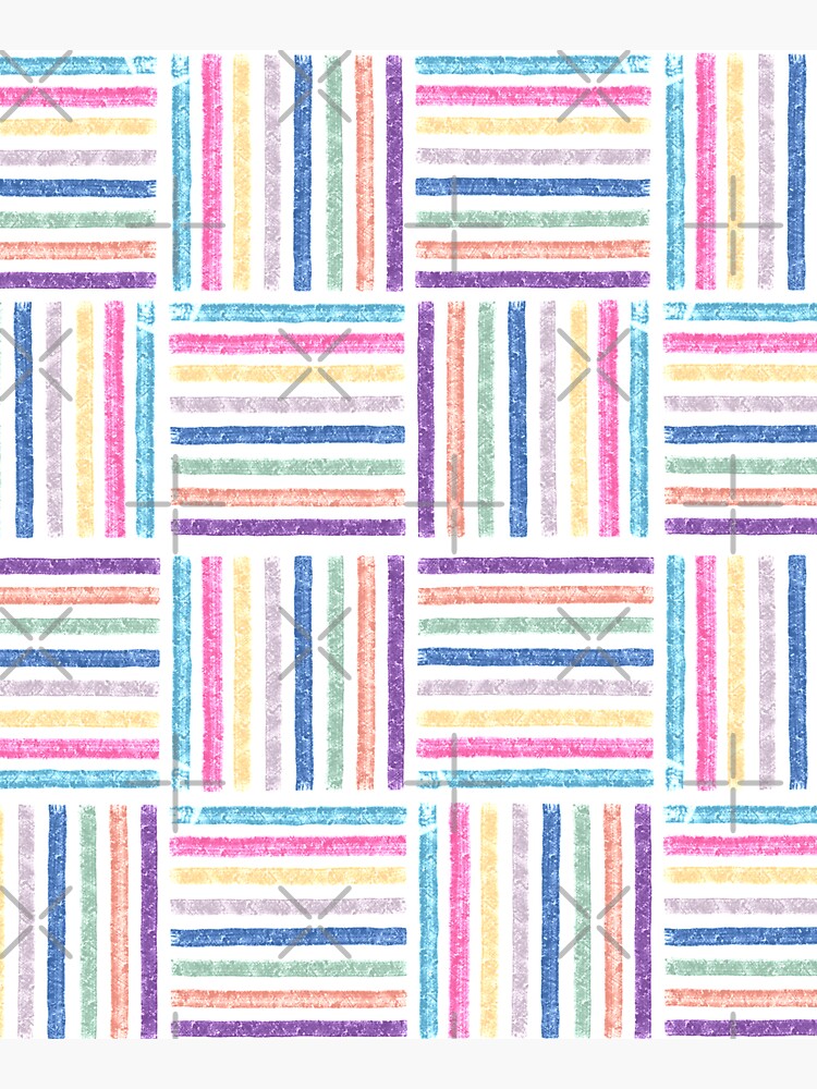 Imagen 5 de 5, Bolsa de tela con la obra Rapport líneas color 1, diseñada y vendida por Sintes.