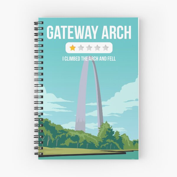 Item preview, Gateway Arch Funny One Star Review National Park Travel Poster designed and sold by Stadify.