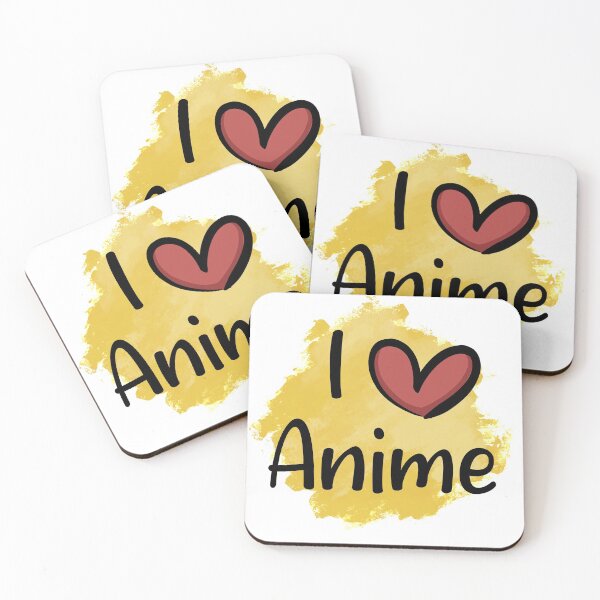 Item preview, I love anime yellow designed and sold by BunNcurry.