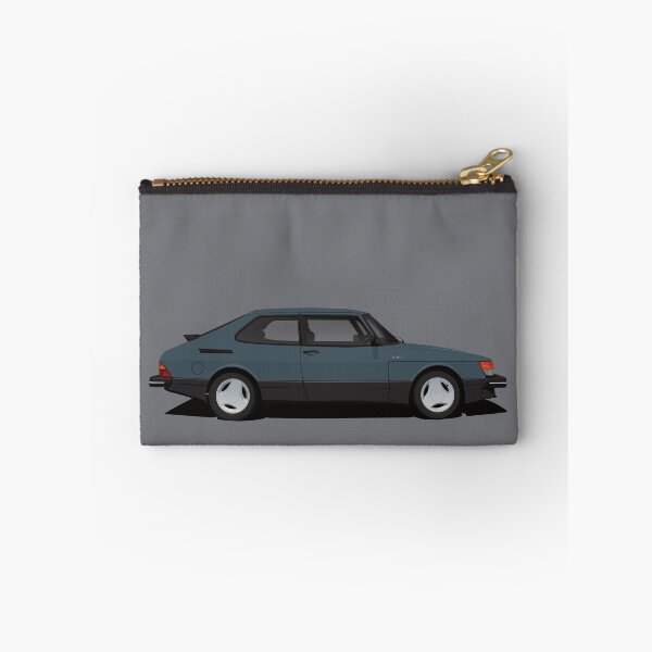 Item preview, Saab 900 Turbo Aero - blue-grey - illustration designed and sold by knappidesign.
