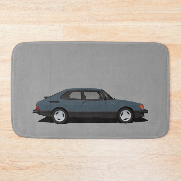 Item preview, Saab 900 Turbo Aero - blue-grey - illustration designed and sold by knappidesign.