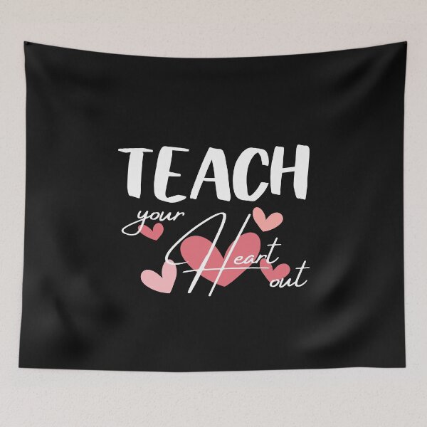 Item preview, Teach your heart out, teacher life designed and sold by sirina2796.