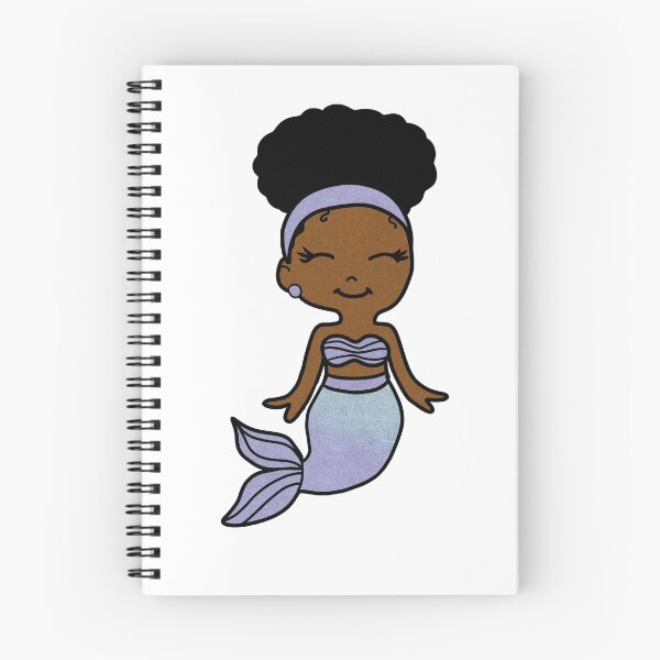 Item preview, Cute Afro Girl Black Mermaid designed and sold by Logiamerch.