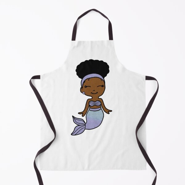 Item preview, Cute Afro Girl Black Mermaid designed and sold by Logiamerch.