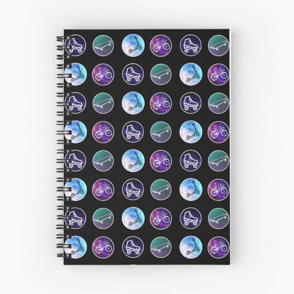 Item preview, Skate Ride Scoot Bike Galaxy Icons Sticker Pack designed and sold by SkateGalaxy.