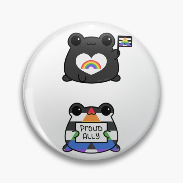 Item preview, Straight Ally Pride Frogs designed and sold by CorieCake.
